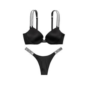 Комплект білизни Very Sexy Shine Strap Push-Up Bra Diamonds Set