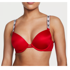 Комплект Very Sexy Smooth Shine Strap Lipstick Push Up Bra Set Logo VS