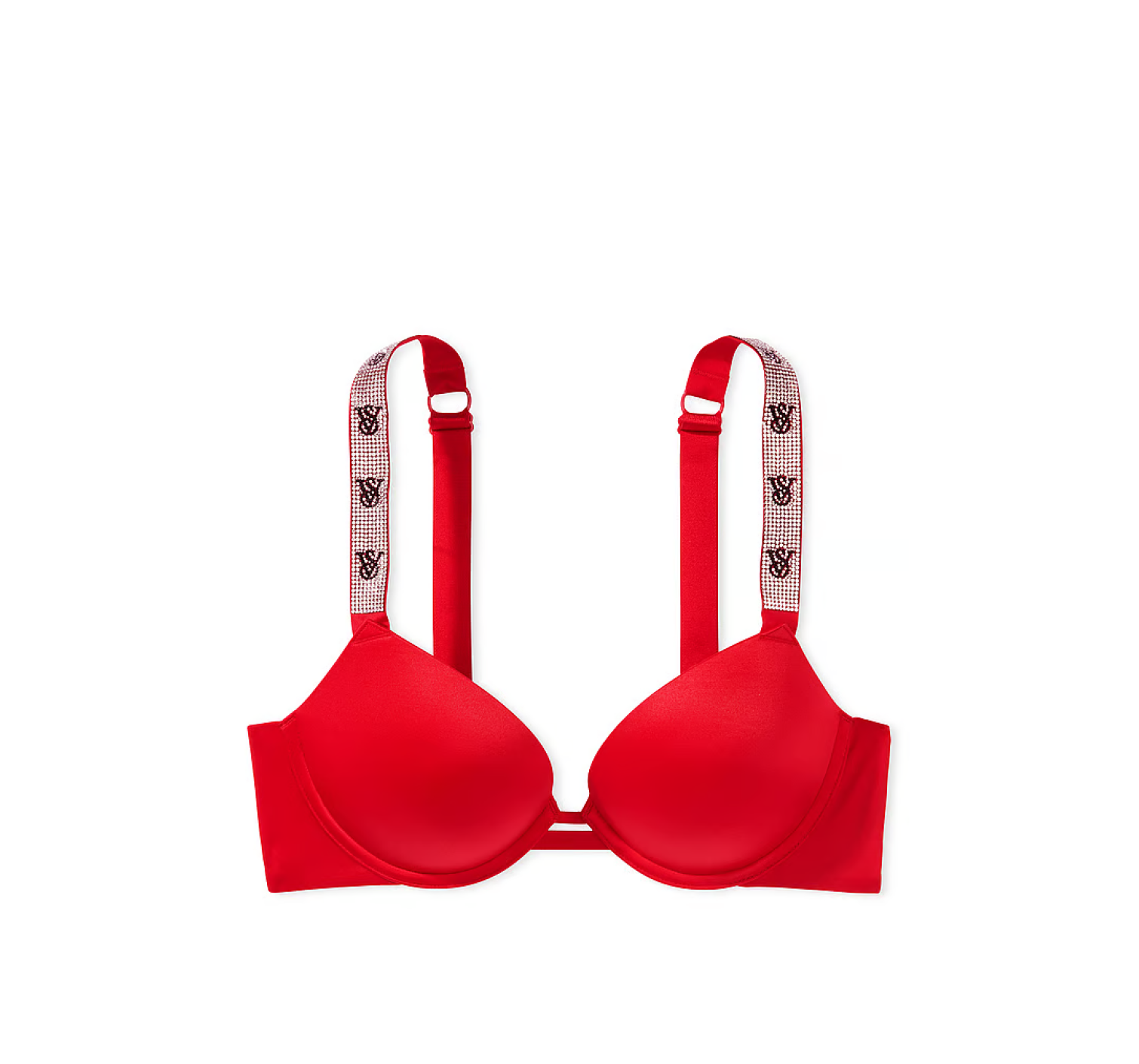 Комплект Very Sexy Smooth Shine Strap Lipstick Push Up Bra Set Logo VS