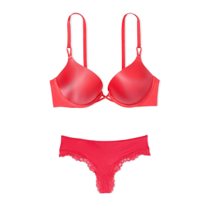 Комплект белья Bombshell Plunge Lipstick Red Bra Set