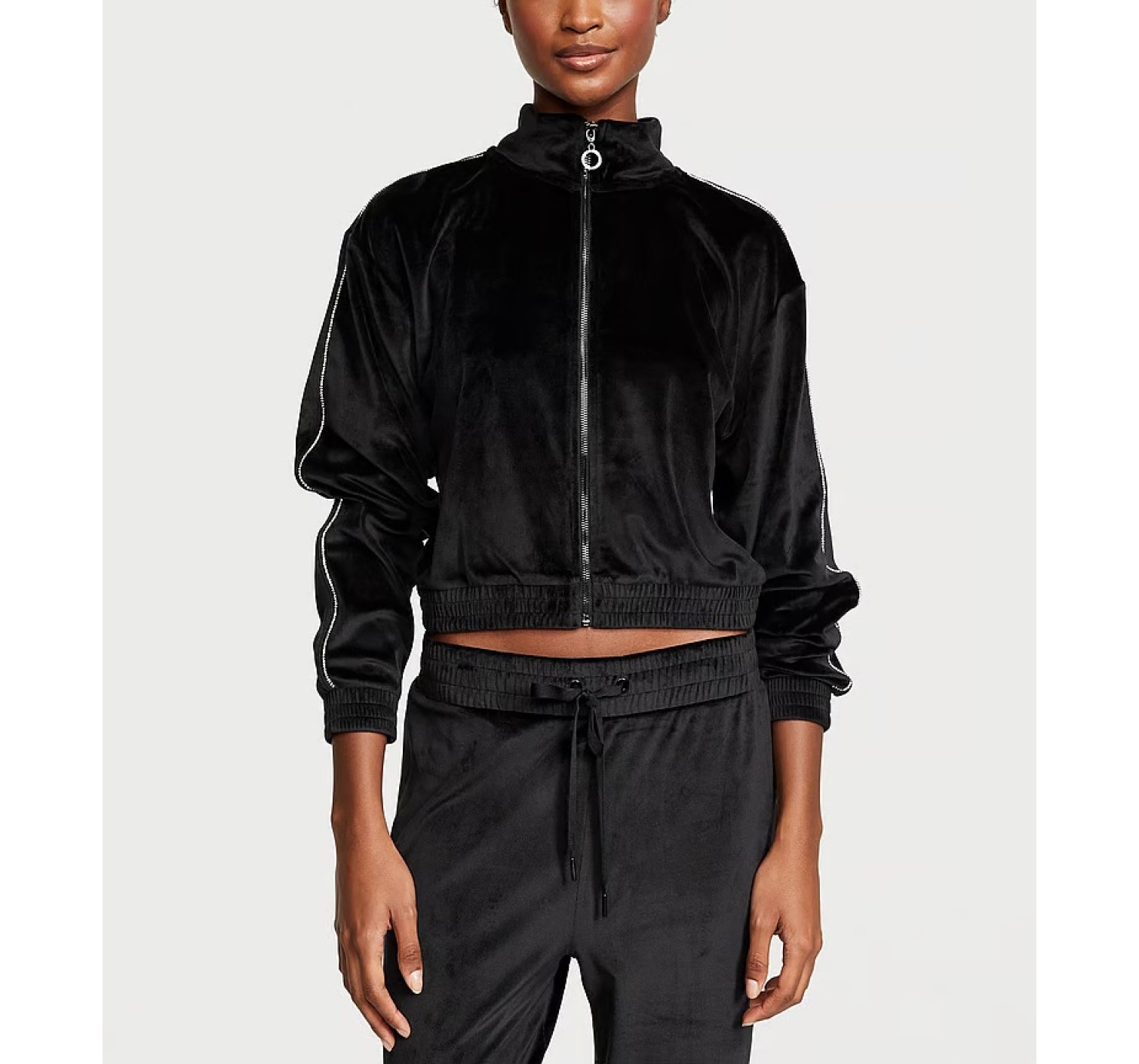 Велюровый костюм Velour Diamante Full-Zip Track Set