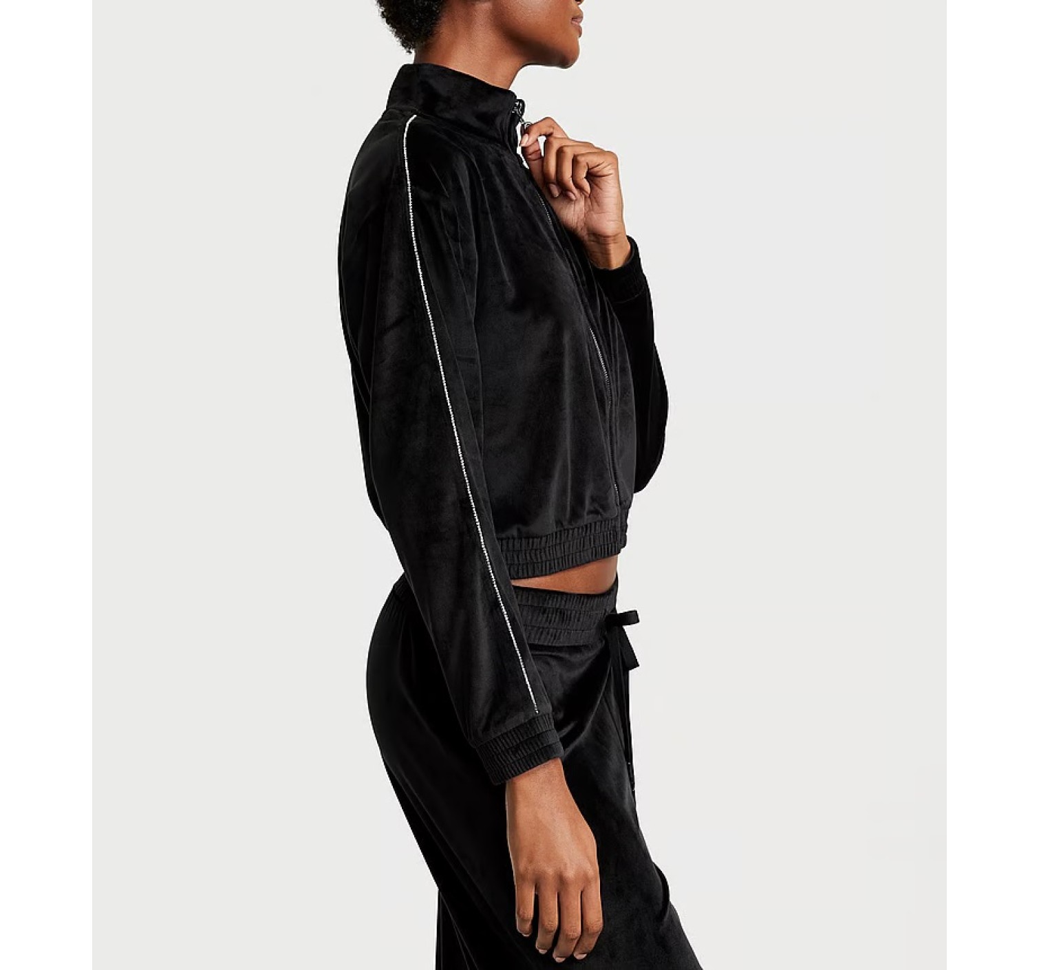 Велюровый костюм Velour Diamante Full-Zip Track Set