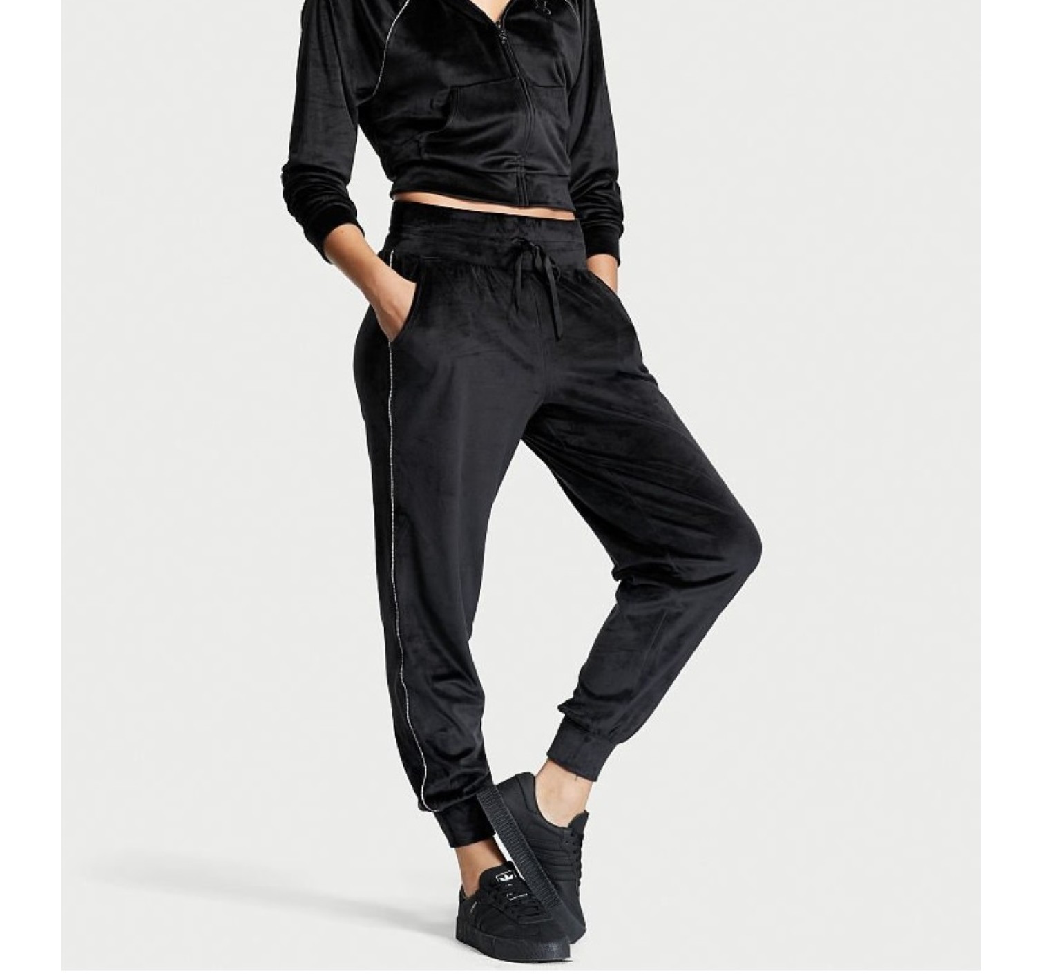 Велюровый костюм Velour Diamante Full-Zip Track Set