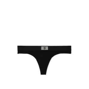 Трусики Shine Patch Thong Panty Black