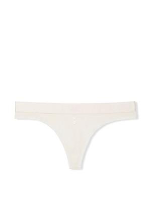 Трусики Waffle White Coral Thong Panty