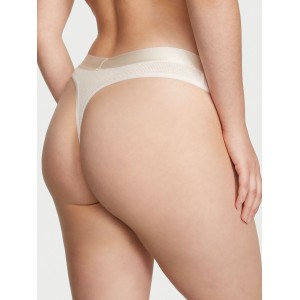 Трусики Waffle White Coral Thong Panty