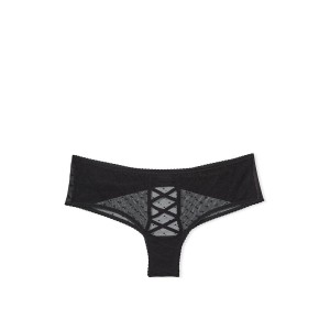 Трусики Bow-Back Open Lace-Up Cheeky Panty Black