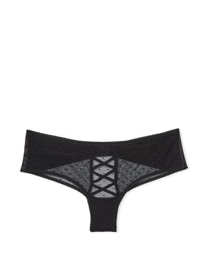 Трусики Bow-Back Open Lace-Up Cheeky Panty Black