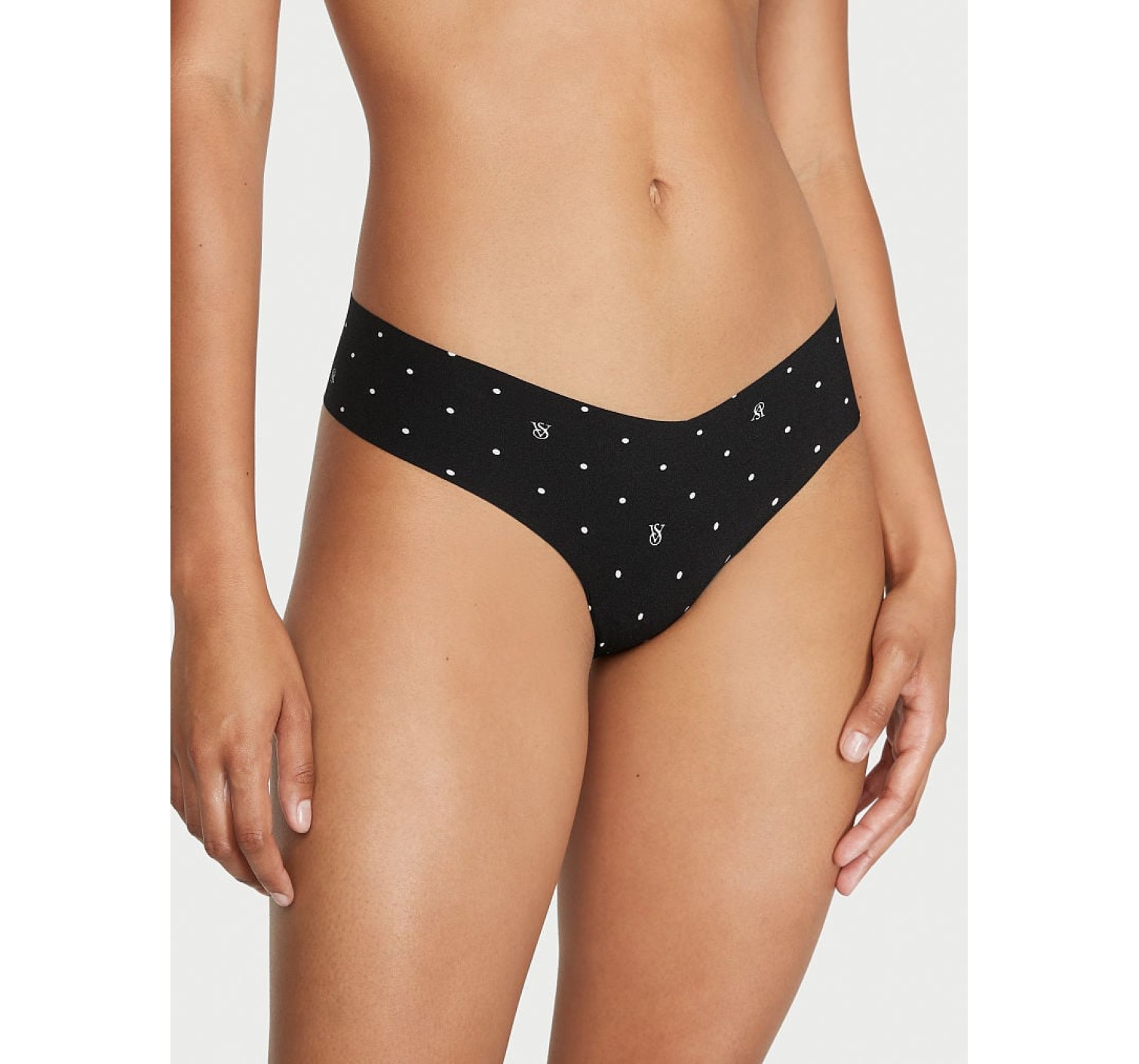 Трусики No-Show Thong Panty VS Black Logo Dot