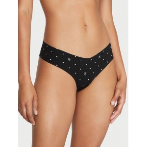 Трусики No-Show Thong Panty VS Black Logo Dot