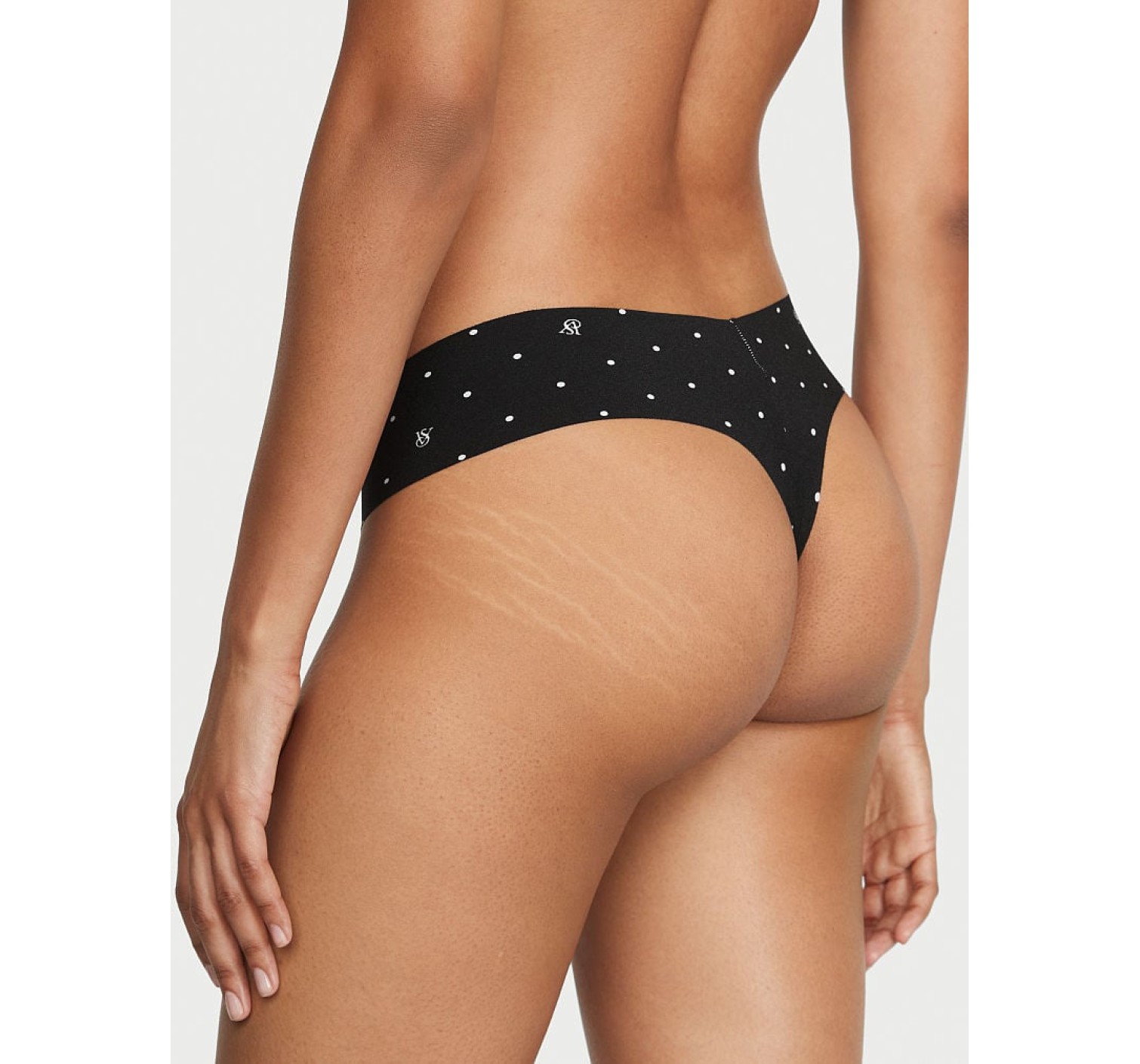 Трусики No-Show Thong Panty VS Black Logo Dot