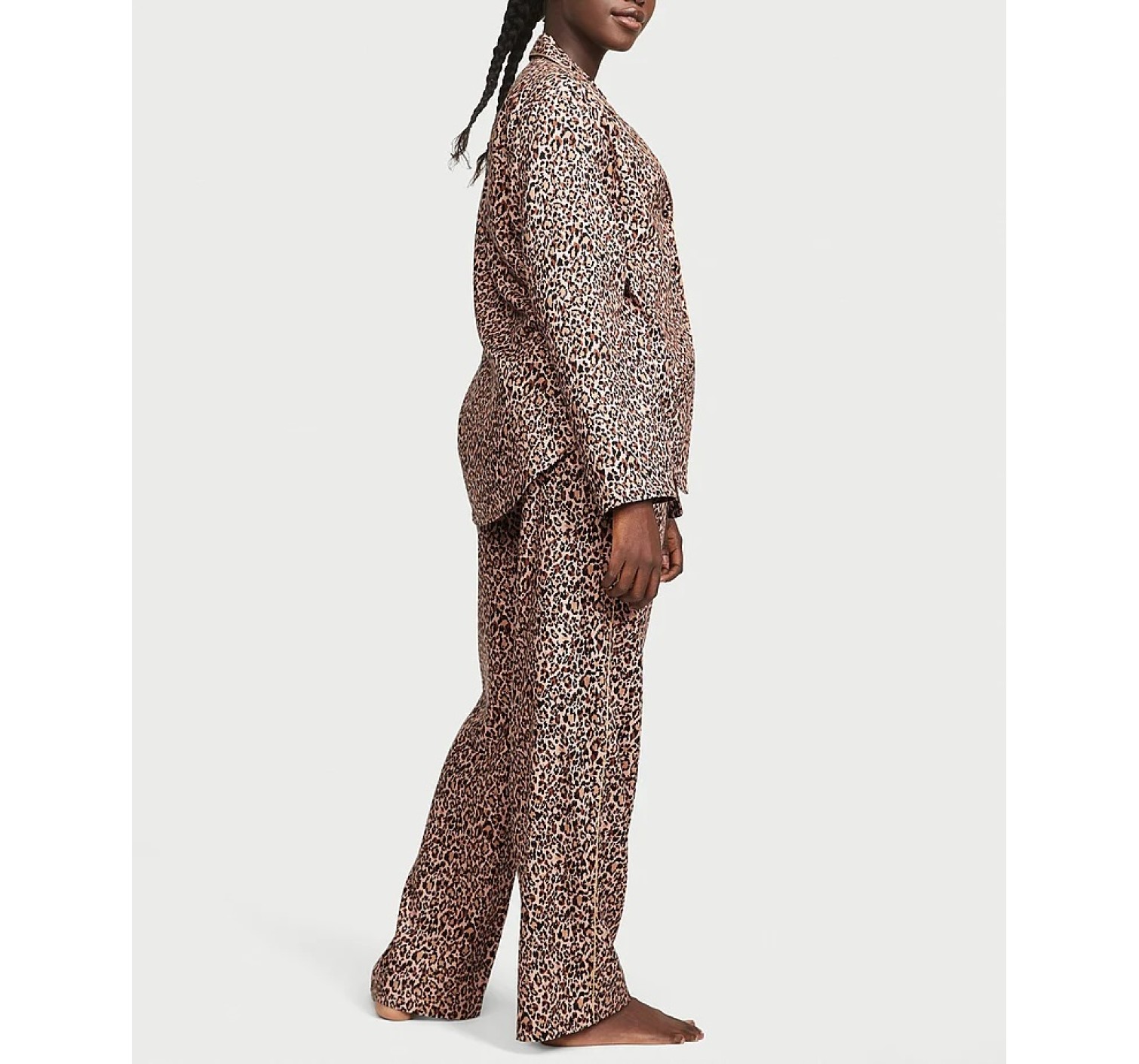 Піжама Flannel Long Pajama Set Leopard
