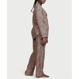 Піжама Flannel Long Pajama Set Leopard