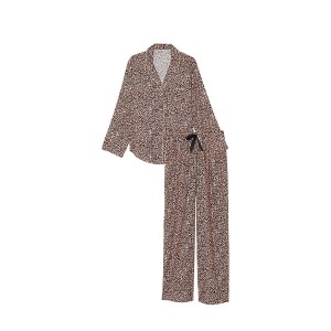 Піжама Flannel Long Pajama Set Leopard