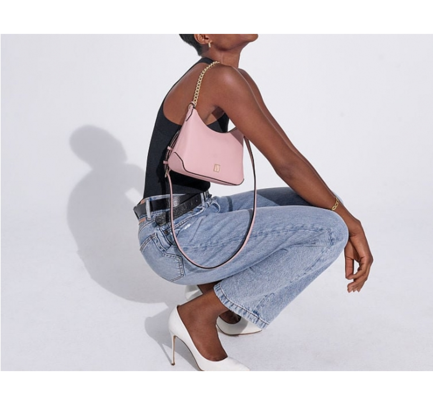 Крос-боді Mini Curve Bag Pink