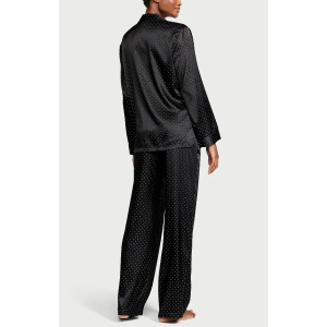 Піжама Dew Drop Satin Long Pajama Set Black