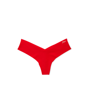 Трусики No Show High-Leg Thong Panty Red PINK