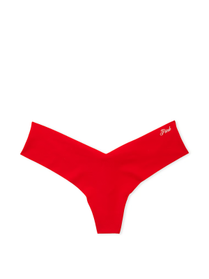 Трусики No Show High-Leg Thong Panty Red PINK