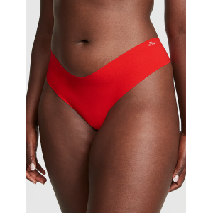 Трусики No Show High-Leg Thong Panty Red PINK