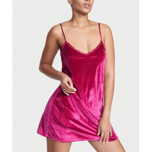 Пеньюар Victoria's Secret Fuchsia Velvet Slip