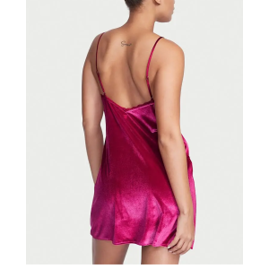 Пеньюар Victoria's Secret Fuchsia Velvet Slip