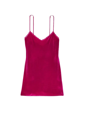 Пеньюар Victoria’s Secret Fuchsia Velvet Slip