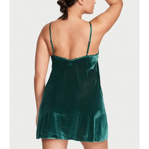 Пеньюар Victoria Secret Deep Green Velvet Slip