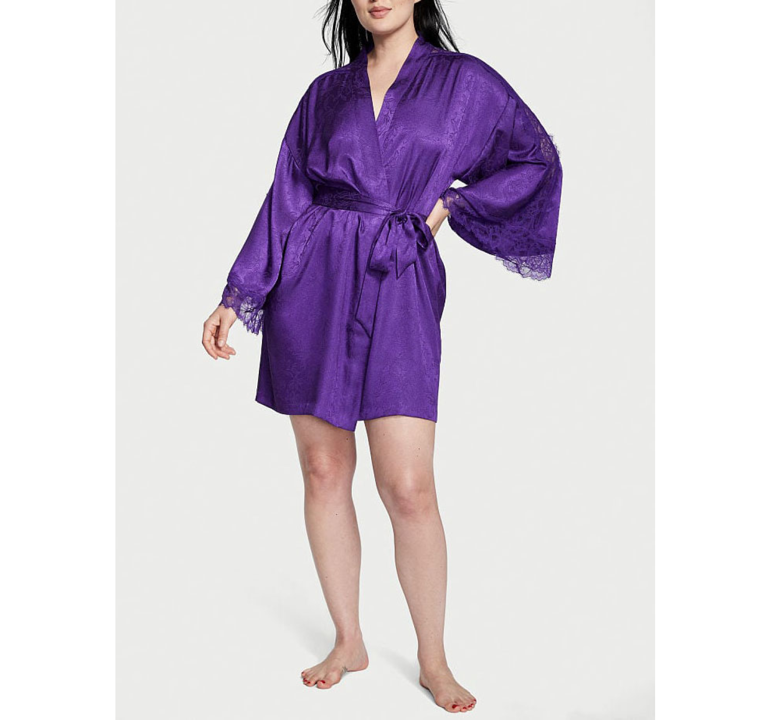 Сатиновый халат Виктория Сикрет Flounce Satin Robe