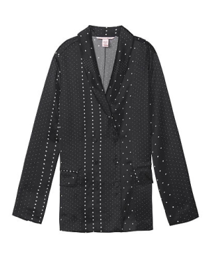 Пиджак Satin Black & White dot 