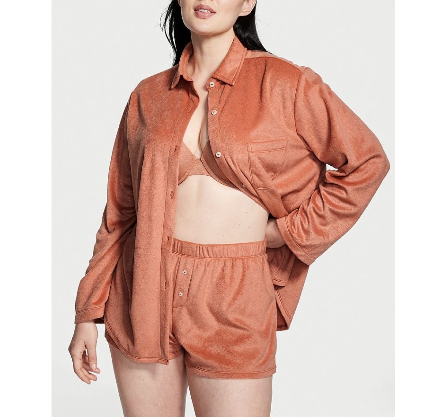 Піжама Short Cozy Fleece Long-Sleeve Pj set