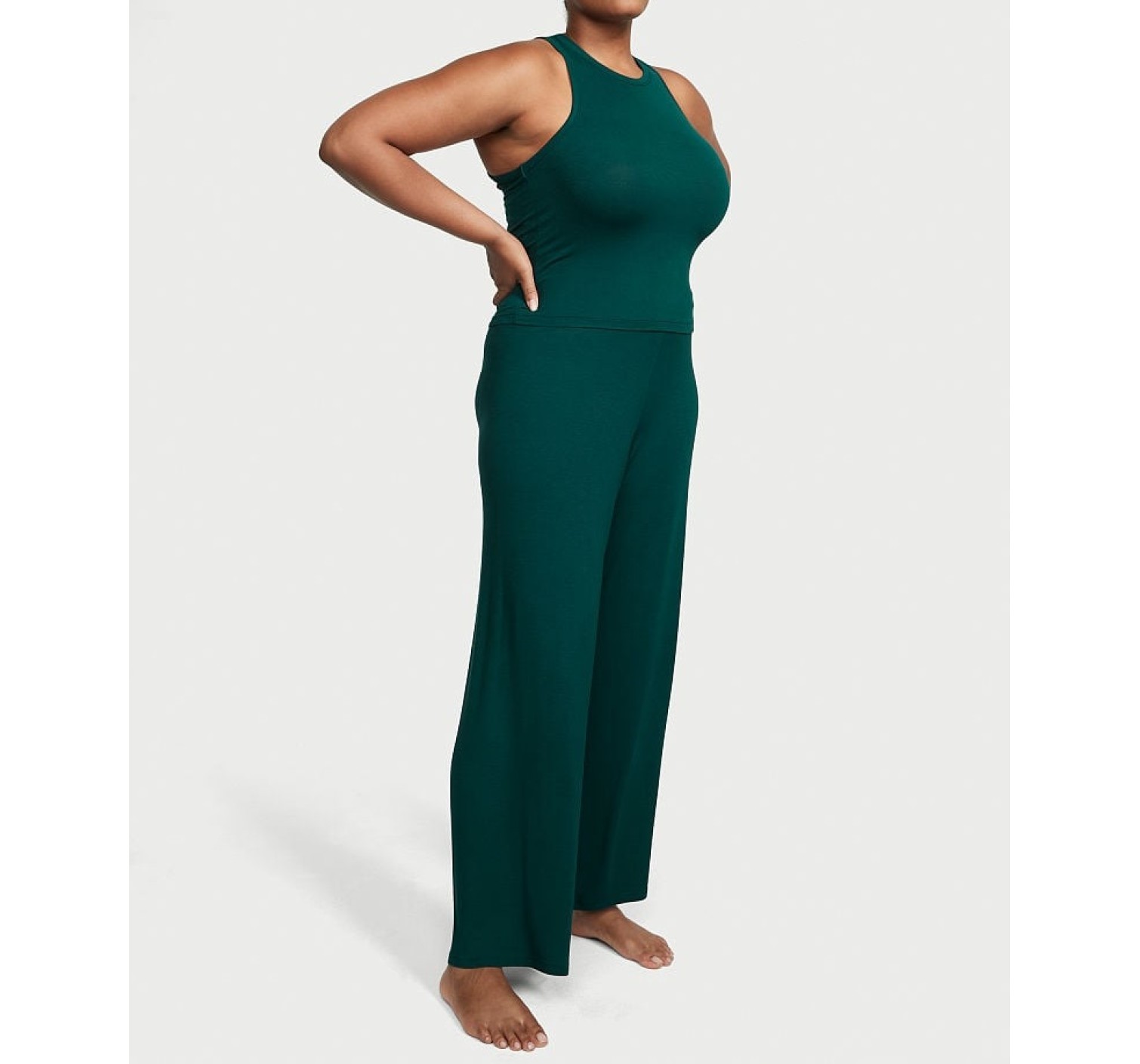 Пижама Long Modal Cami Set Deep Green