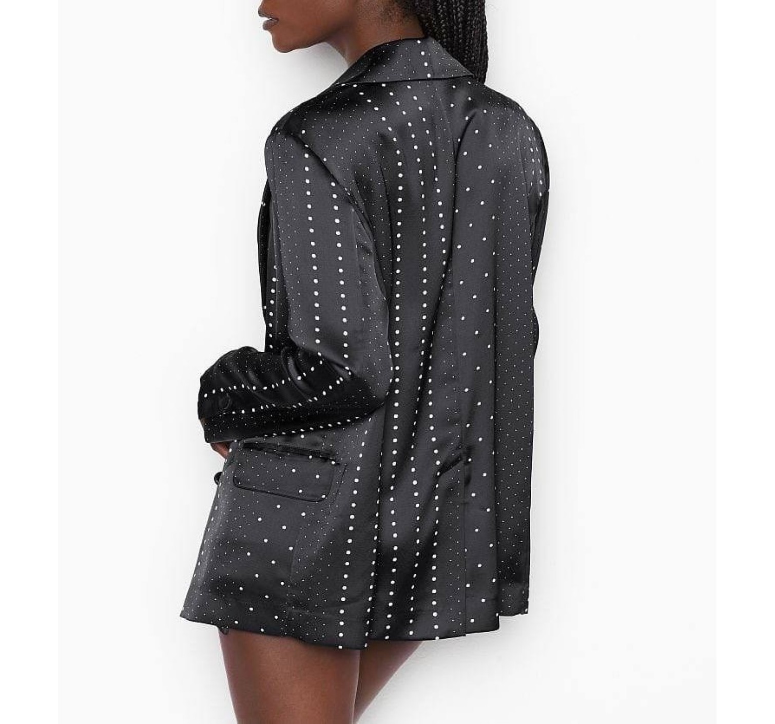 Піджак Satin Black & White dot