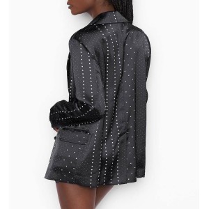 Піджак Satin Black & White dot