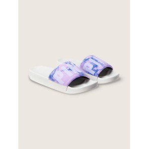 Шльопанці Pink Slides Blue Logo