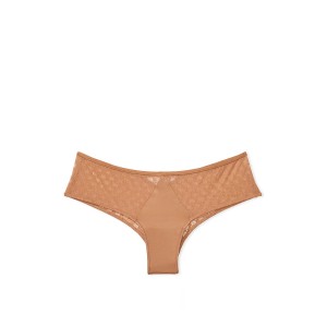 Трусики Mesh & Satin Bow Cutout Back Open Panty Toffy