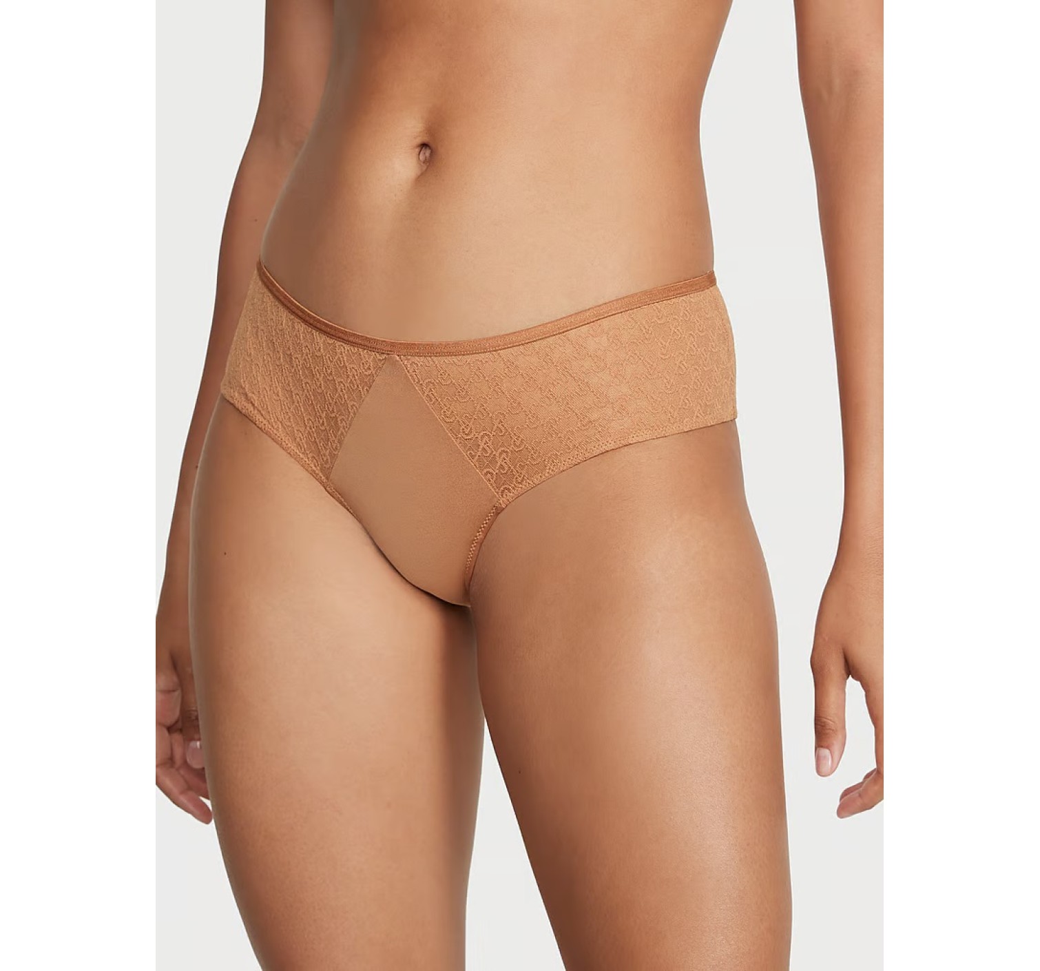 Трусики Mesh & Satin Bow Cutout Back Open Panty Toffy