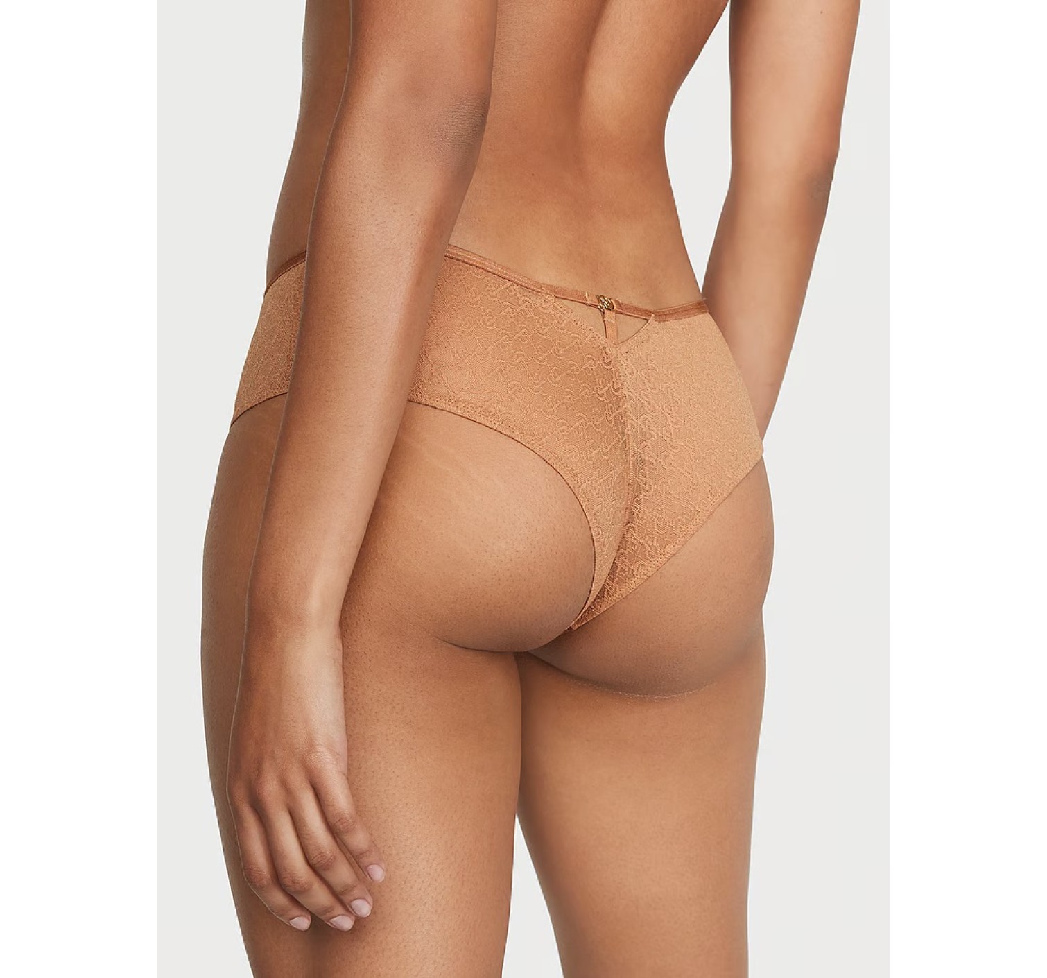 Трусики Mesh & Satin Bow Cutout Back Open Panty Toffy