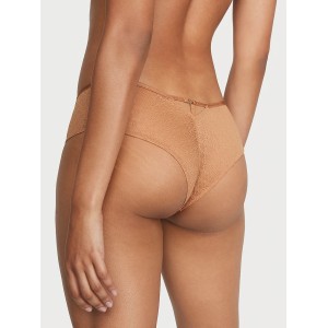 Трусики Mesh & Satin Bow Cutout Back Open Panty Toffy