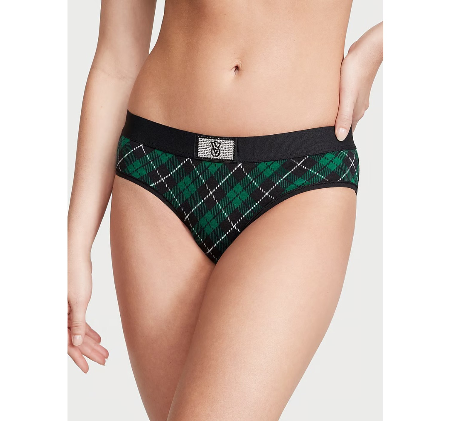 Трусики Logo Cotton Hiphugger Panty Shine Patch Plaid