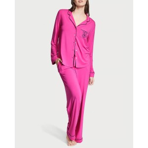 Пижама Modal Long Pajama Set Fuchsia Frenzy