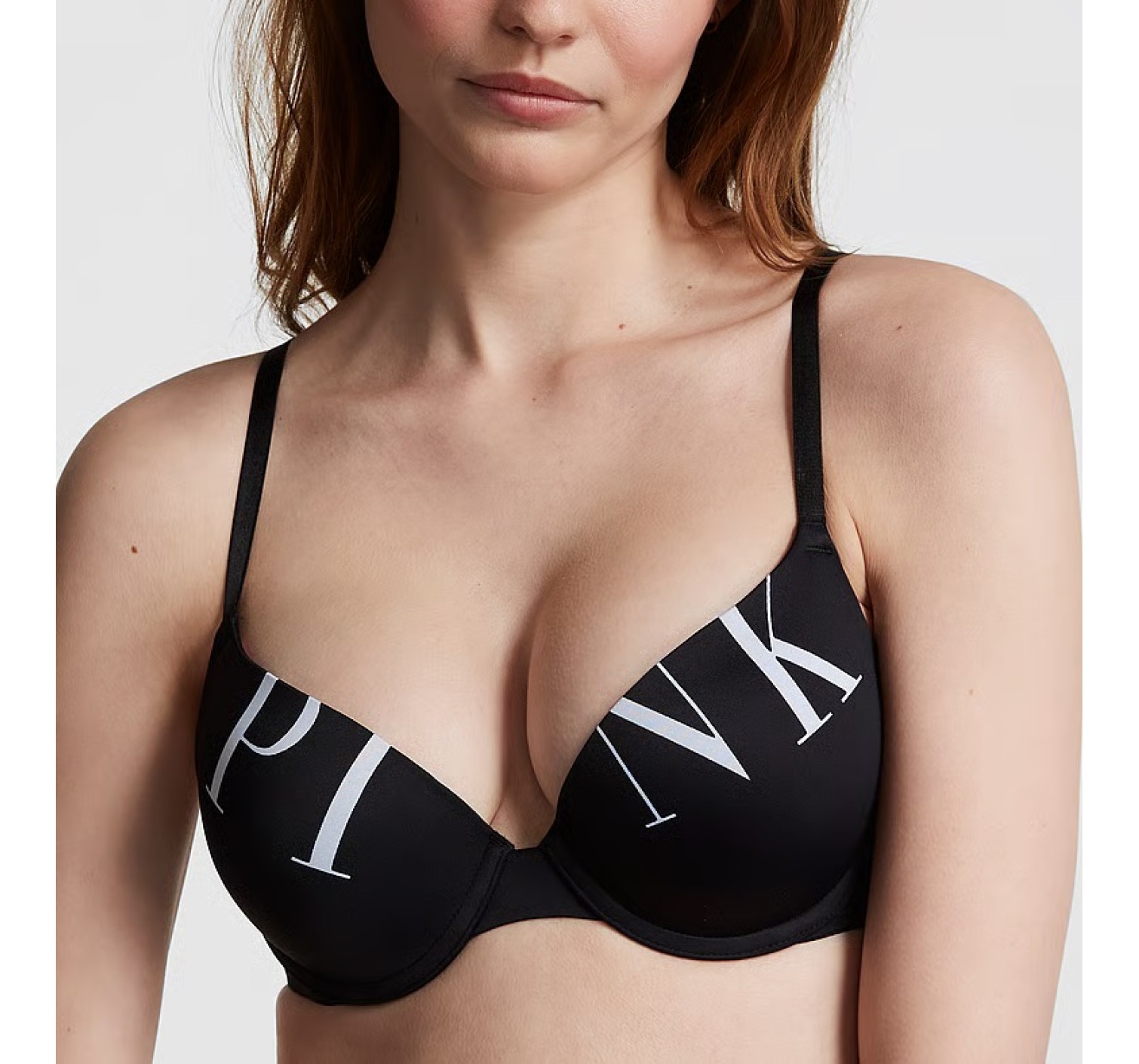 Комплект білизни Push-Up Bra Black PINK Logo Set