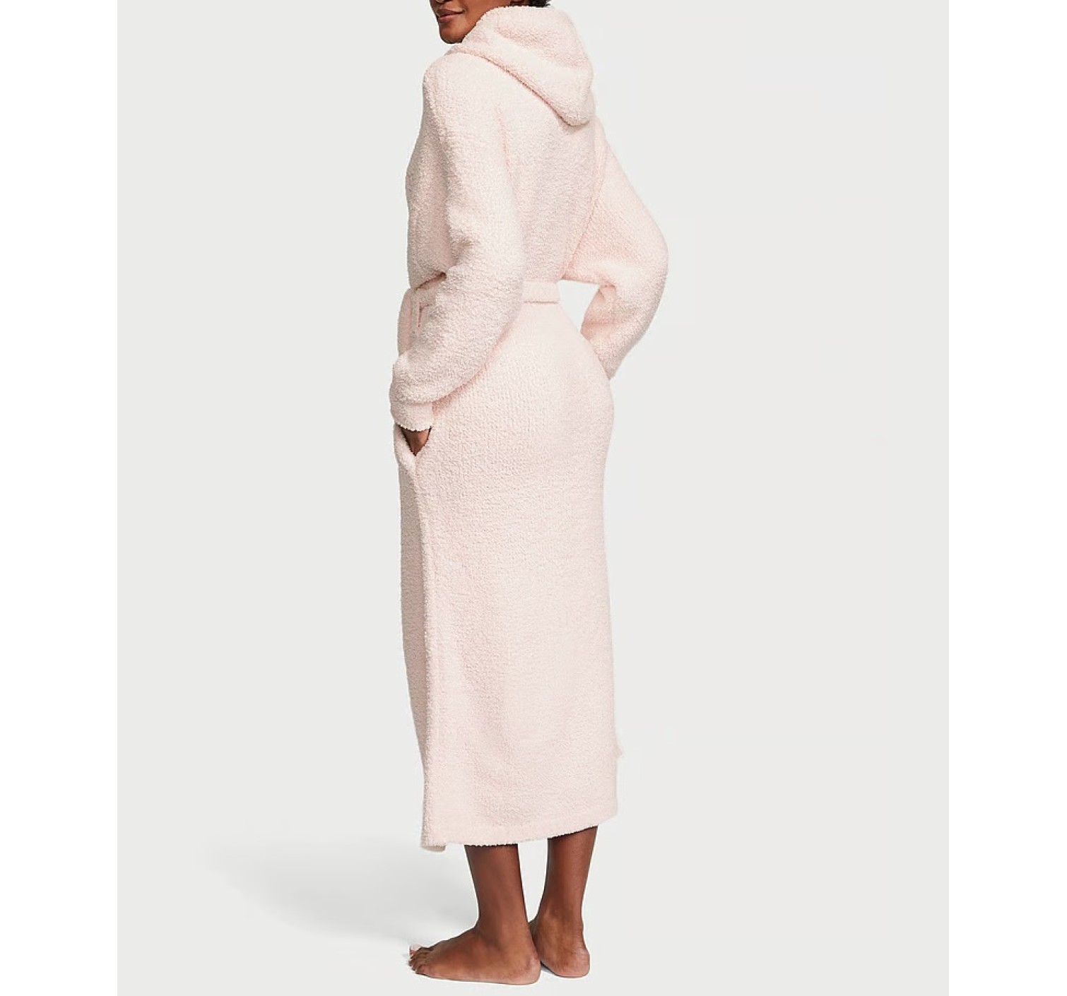 Халат Chenille Hooded Long Robe Purest Pink