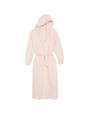 Халат Chenille Hooded Long Robe Purest Pink