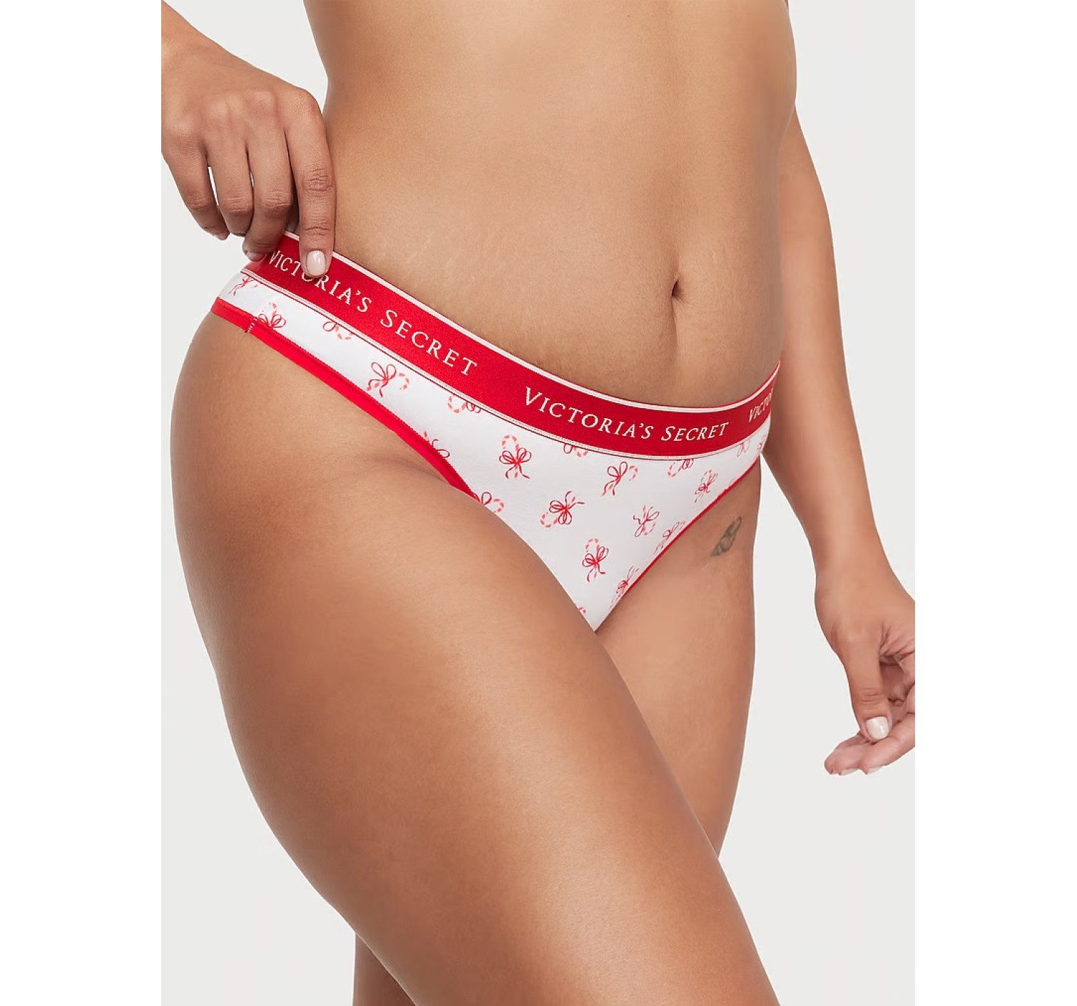 Трусики Cotton Thong Panty Candy Canes