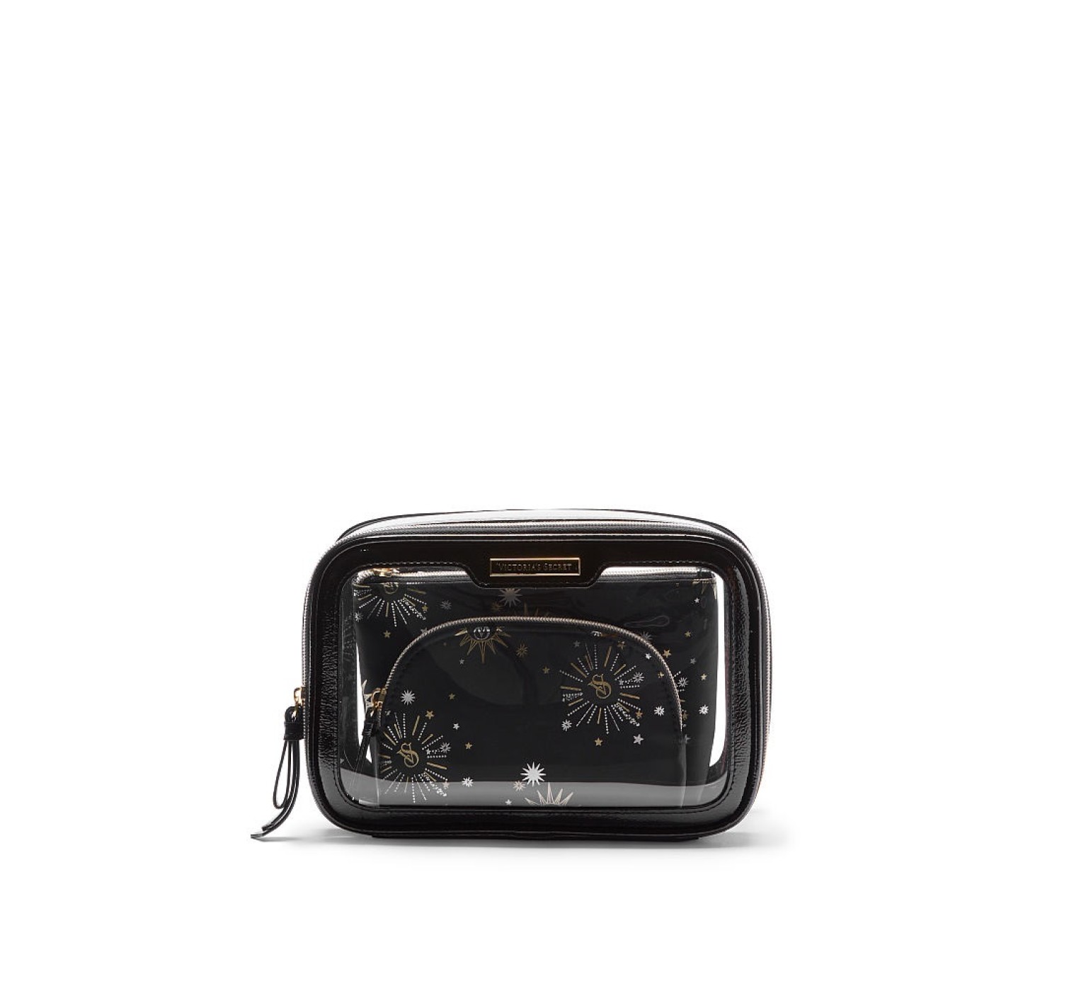 3 в 1 косметичка 3-Piece Makeup Bag Black Celestial