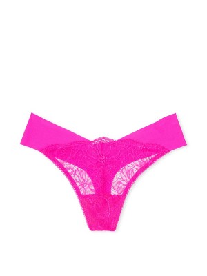 Трусики Lace-Trim No-Show Thong Panty Bali Orchid