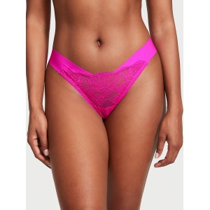 Трусики Lace-Trim No-Show Thong Panty Bali Orchid