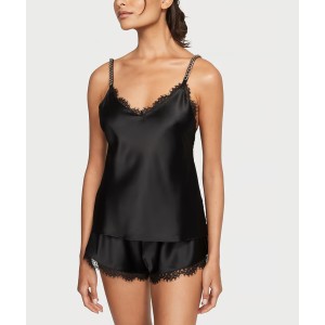 Пижама Chain Strap Satin Lace-Trim Cami Shorts Set