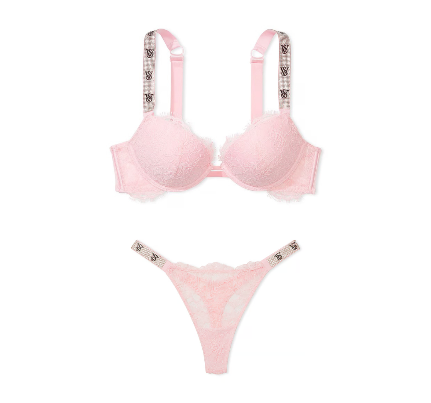 Комплект білизни Shine Strap Push-up Bra Pretty Blossom Set