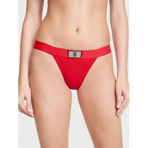 Трусики Logo Cotton Tanga Panty Shine Patch Lipstick